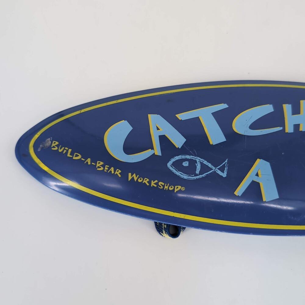 Build A Bear Workshop Blue & Yellow Catch A Wave 13" Surfboard with Strap - GUC - Picture 7 of 10